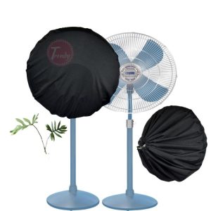 Premium Dust-Proof Pedestal Fan Cover - Universal Size (Black)