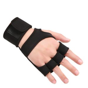 Padded Gym Training Gloves : Anti-Slip Padded Fitness Gloves – Breathable Hand Protection