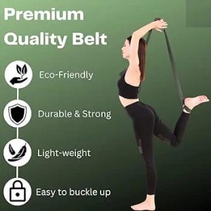 Full Body Resistance & Yoga Belt  Multi-Purpose Resistance Exercise Band – Home Workout & Stretching